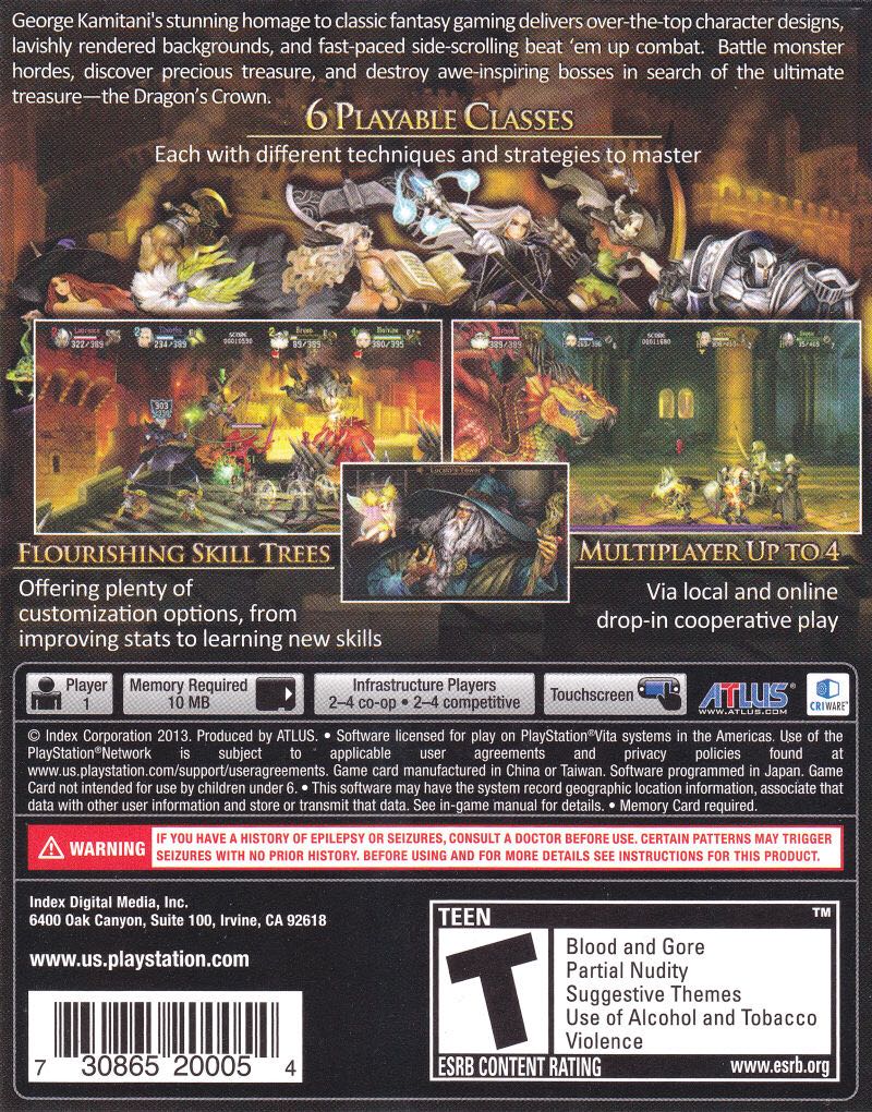 Dragon’s Crown - Sony PlayStation Vita (PS Vita) video game collectible - Main Image 2