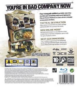 Battlefield Bad Company: Gold Edition - Sony PlayStation 3 (PS3) (Electronic Arts/EA Games - 1) video game collectible [Barcode 5030945061427] - Main Image 2