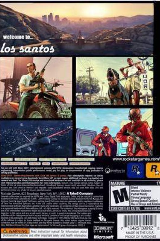 grand theft auto 5 - Microsoft Xbox 360 video game collectible - Main Image 2