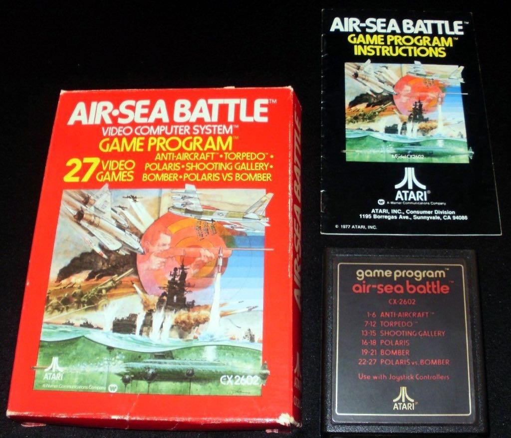 Air-Sea Battle - Atari 2600 (Atari, Inc. - 1-2) video game collectible - Main Image 2