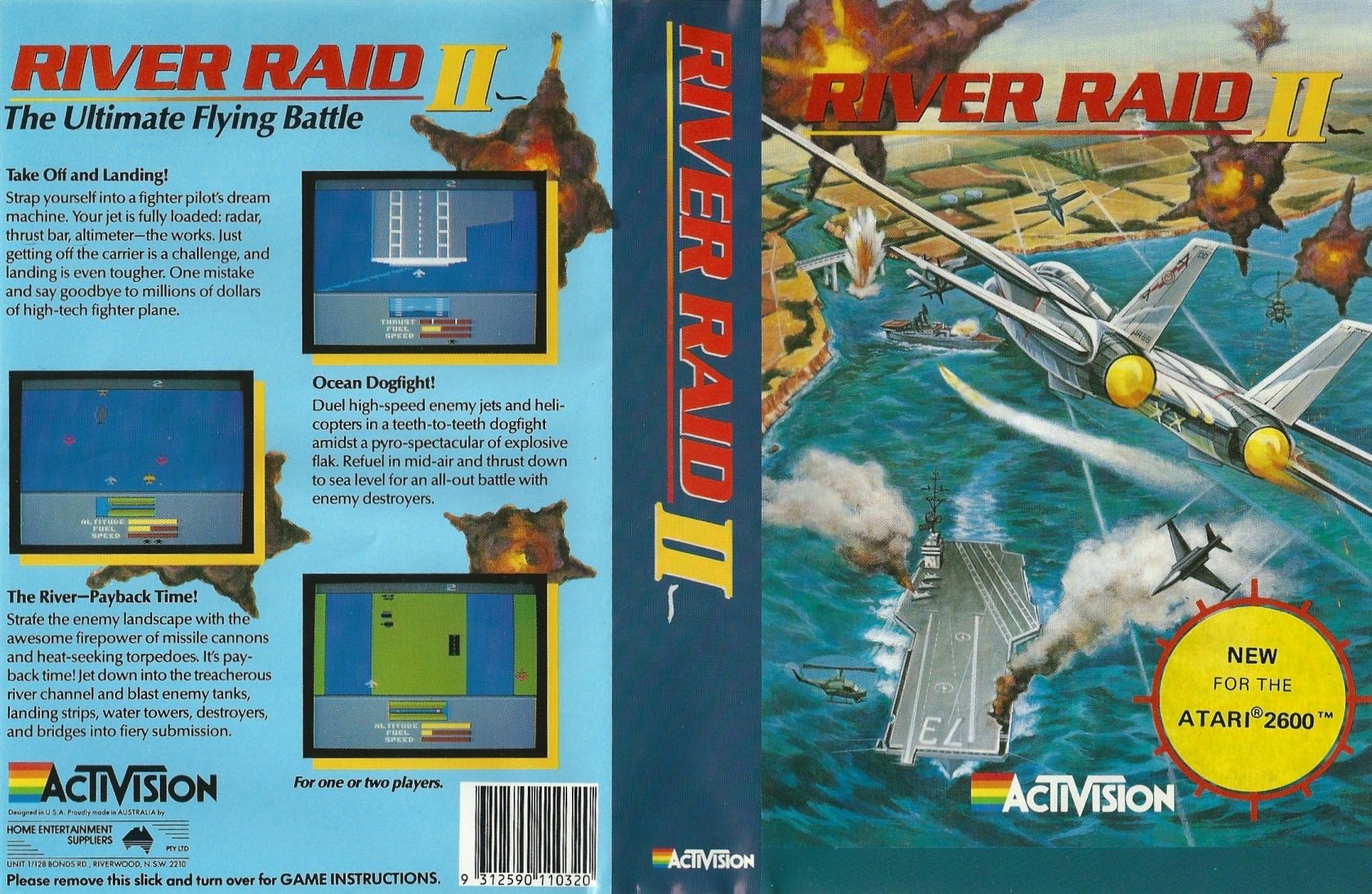River Raid II - Atari 2600 (Activision) video game collectible - Main Image 2