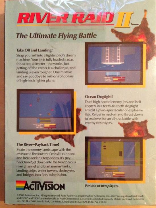 River Raid II - Atari 2600 video game collectible - Main Image 2