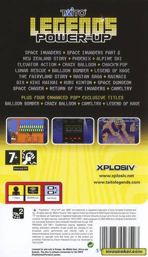 Taito Legends Power-Up - Sony PlayStation Portable (PSP) (Explosiv - 1) video game collectible [Barcode 5017783023527] - Main Image 2