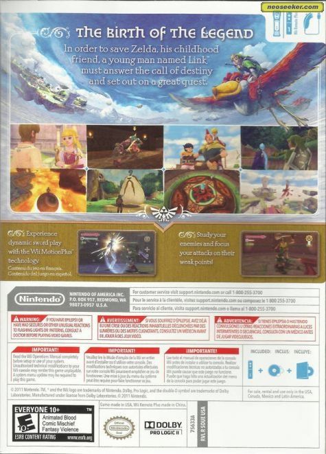 The Legend of Zelda: Skyward Sword - Nintendo Wii (Nintendo - 1) video game collectible - Main Image 2