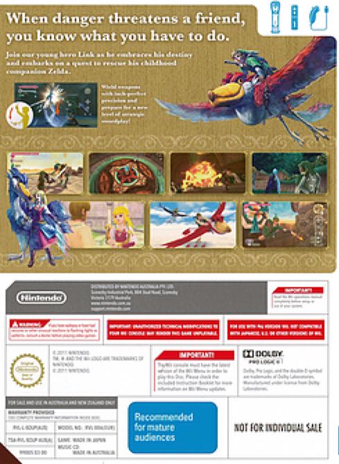 The Legend of Zelda: Skyward Sword - Nintendo Wii (Nintendo - 1) video game collectible - Main Image 2