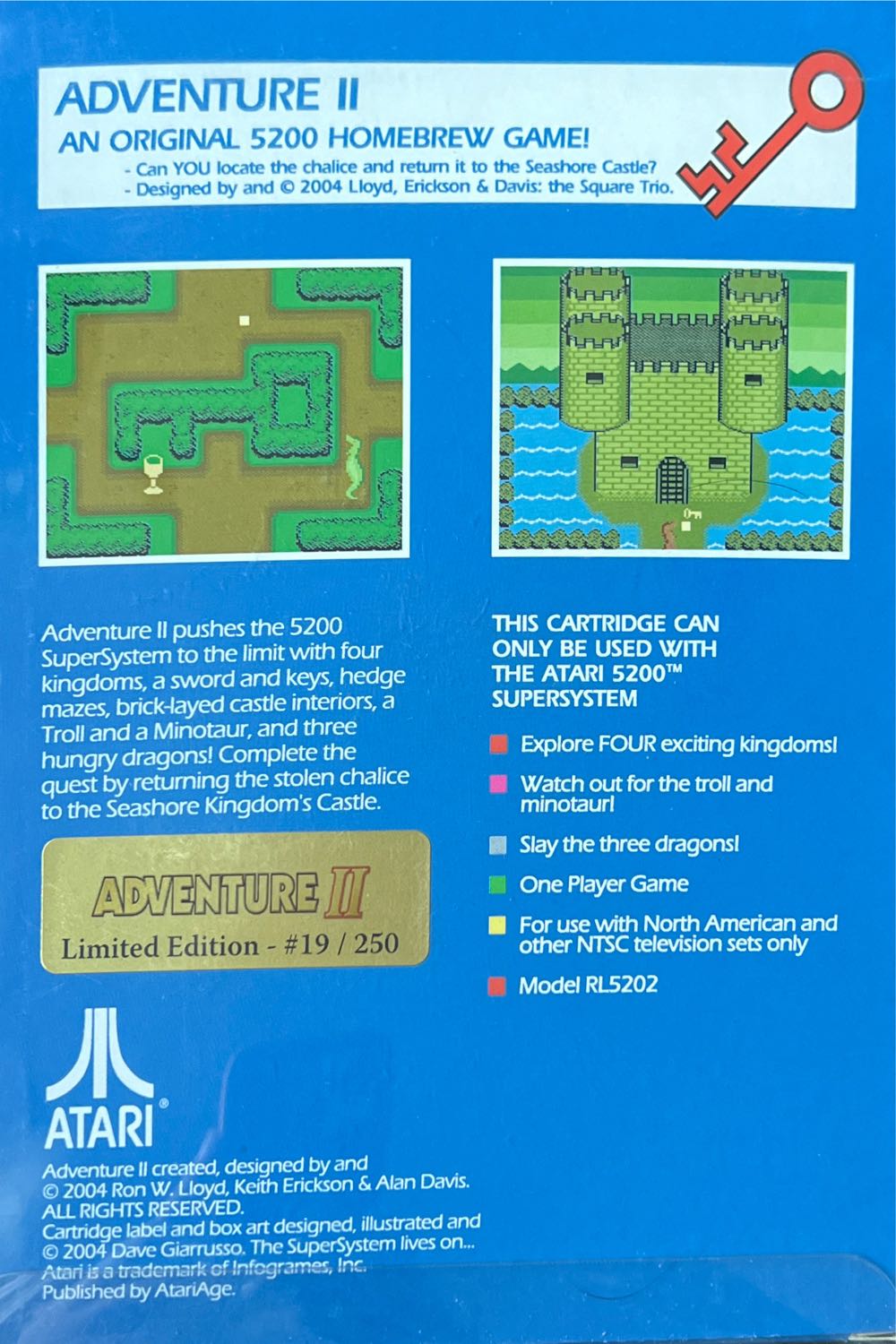 Adventure II Limited Edition 19/250 - Atari 5200 (AtariAge) video game collectible - Main Image 2
