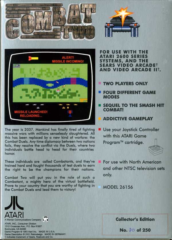 Combat Two - Apple iOS (Atari, Inc. - 2) video game collectible - Main Image 2