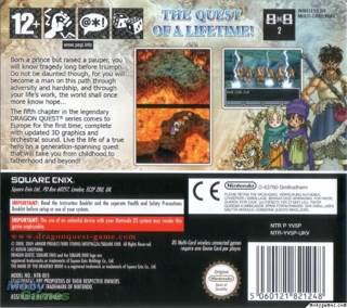 Dragon Quest V: Hand of the Heavenly Bride - Nintendo DS (Square Enix - 1) video game collectible [Barcode 5060121821248] - Main Image 2
