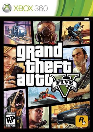 GTA V - Microsoft Xbox 360 (Rockstar) video game collectible - Main Image 1