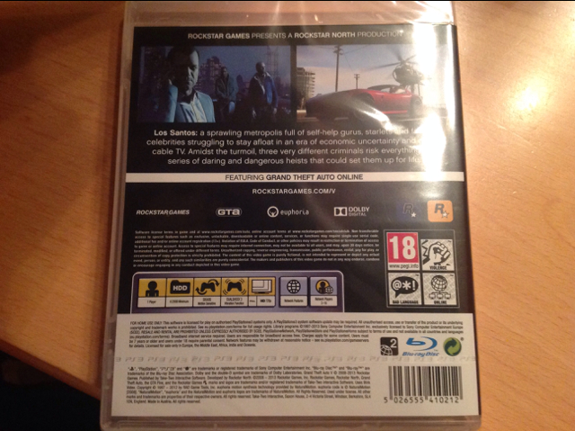 Grand Theft Auto V - Sony PlayStation 3 (PS3) (Rockstar Games) video game collectible - Main Image 2
