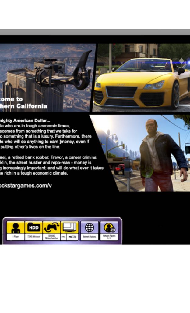 GTA V - Sony PlayStation 3 (PS3) (Rock Star Games) video game collectible - Main Image 2