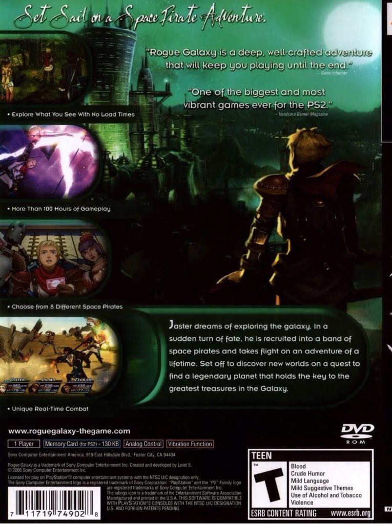 Rogue Galaxy - Sony PlayStation 2 (PS2) (Sony Computer Entertainment - 1) video game collectible [Barcode 711719642596] - Main Image 2