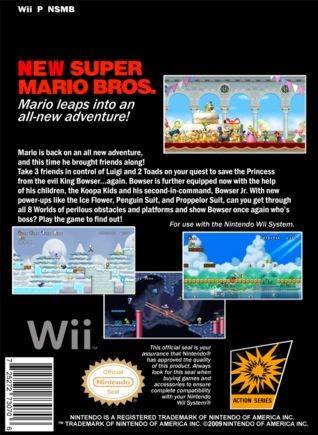 New Super Mario Bros Wii - Nintendo Wii (Nintendo - 4) video game collectible [Barcode 8015126201738] - Main Image 2