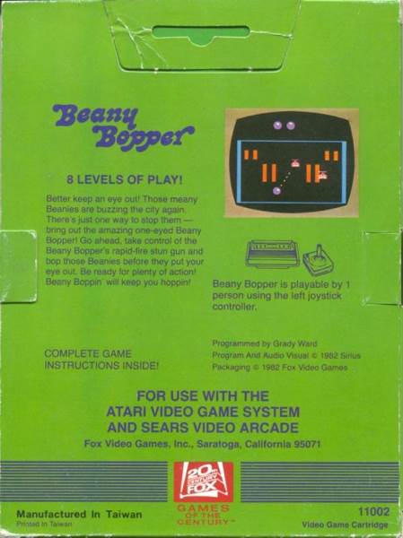 Beany Bopper - Atari 2600 video game collectible - Main Image 2