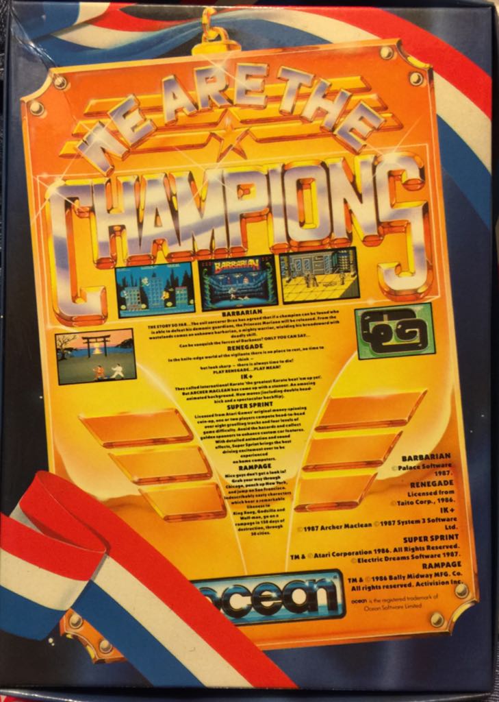 We Are The Champions - Commodore 64 (Ocean - 1) video game collectible [Barcode 5013156012495] - Main Image 2