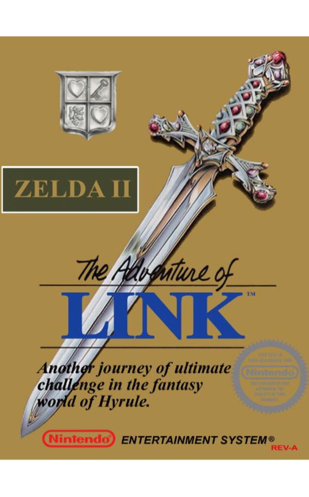 Zelda 2 - Nintendo Entertainment System (NES) video game collectible - Main Image 1