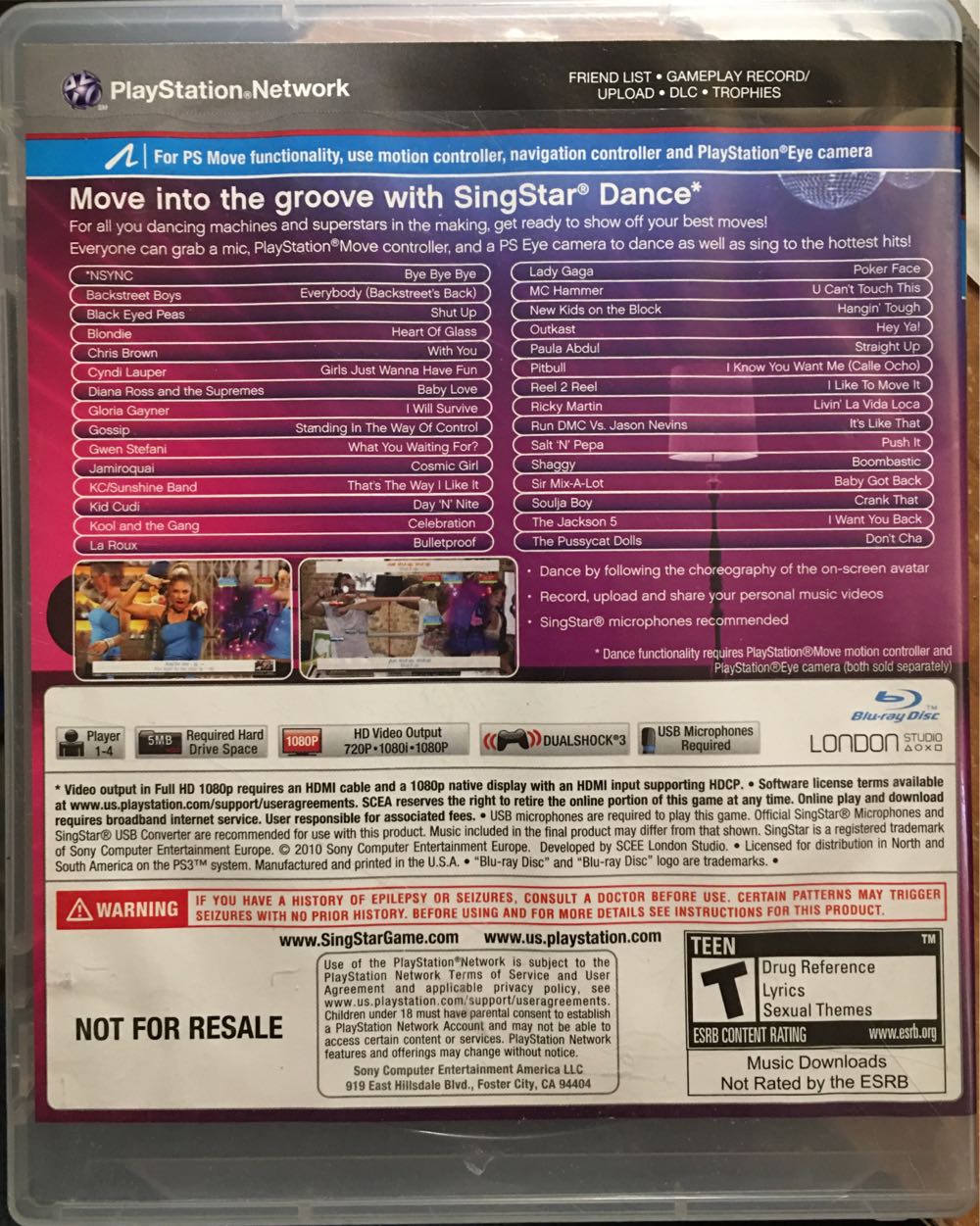 Singstar - Sony PlayStation 3 (PS3) (Sony Computer Entertainment - 8) video game collectible [Barcode 311719642796] - Main Image 2