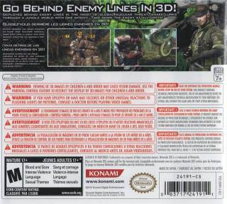 Metal Gear Solid 3D: Snake Eater - Nintendo 3DS (Nintendo - 1) video game collectible [Barcode 083717241911] - Main Image 2