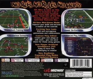 NFL Blitz 2000 - Sony PlayStation (Midway - 1-2) video game collectible [Barcode 031719268177] - Main Image 2