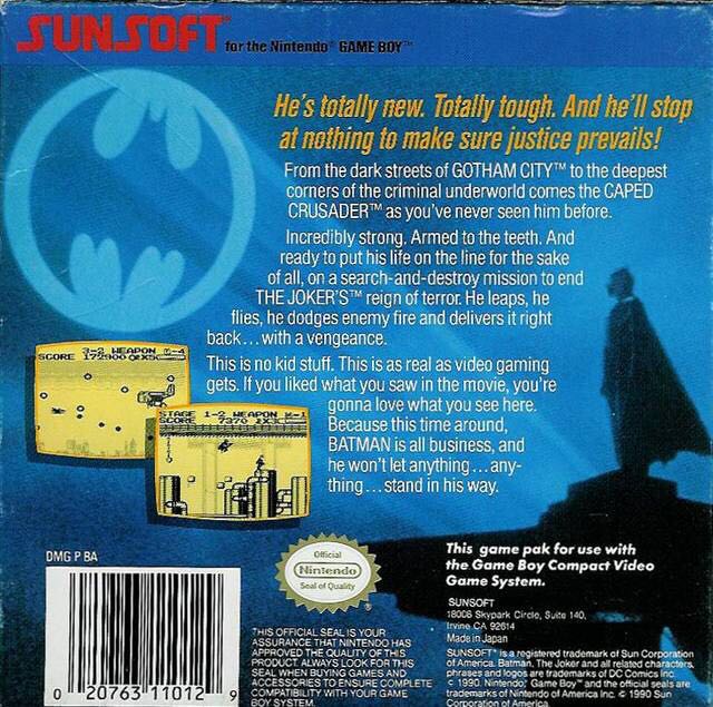 Batman - Nintendo Game Boy video game collectible - Main Image 2