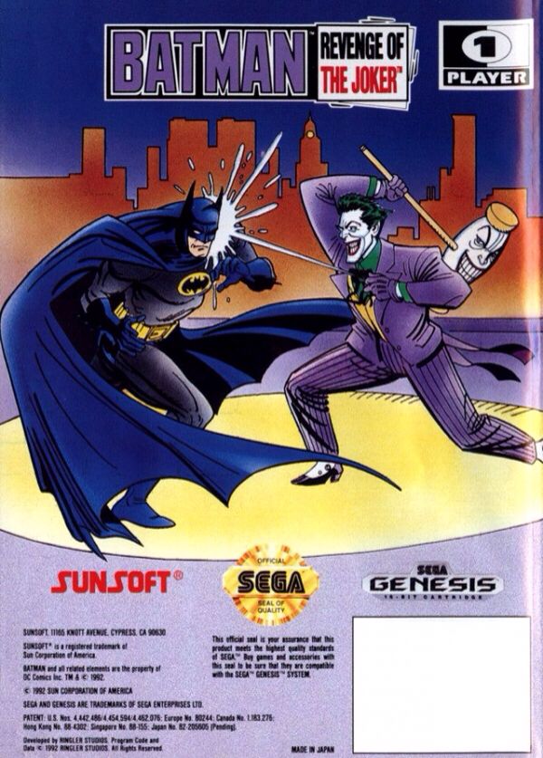 Batman: Revenge of the Joker - Sega Genesis (Mega Drive) video game collectible - Main Image 2