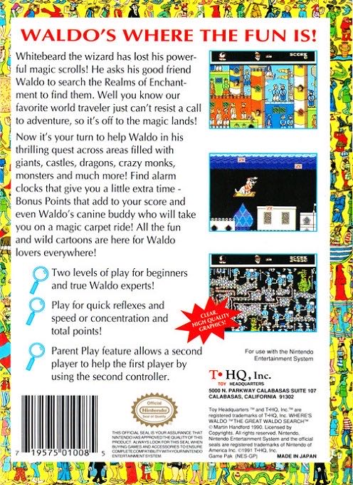 The Great Waldo Search - Nintendo Entertainment System (NES) video game collectible - Main Image 2