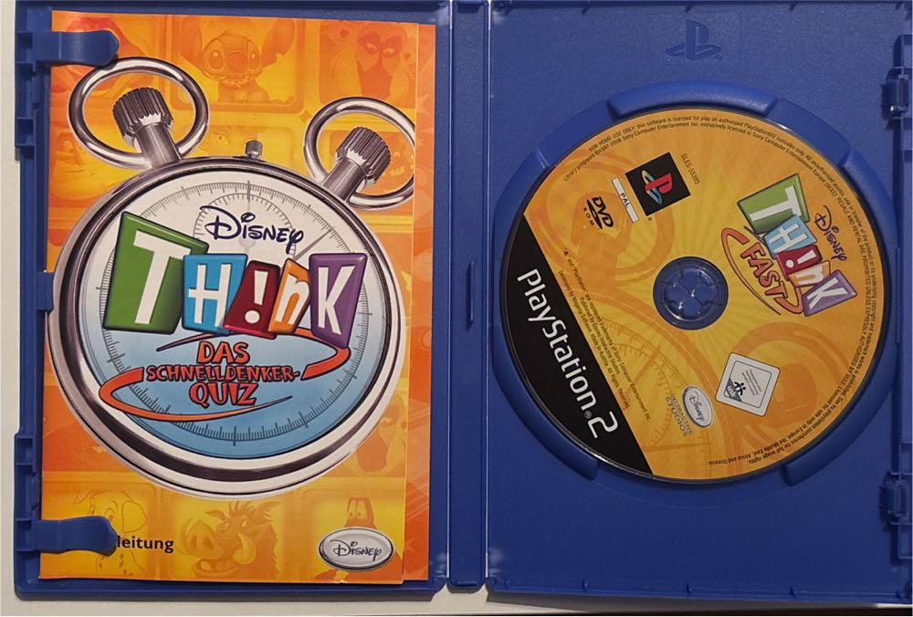 Disney Th!nk - Das Schnelldenker-Quiz - Sony PlayStation 2 (PS2) video game collectible [Barcode 8717418191757] - Main Image 3