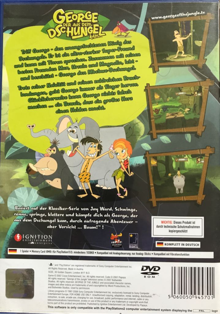 George der aus dem Dschungel kam - Sony PlayStation 2 (PS2) video game collectible - Main Image 2
