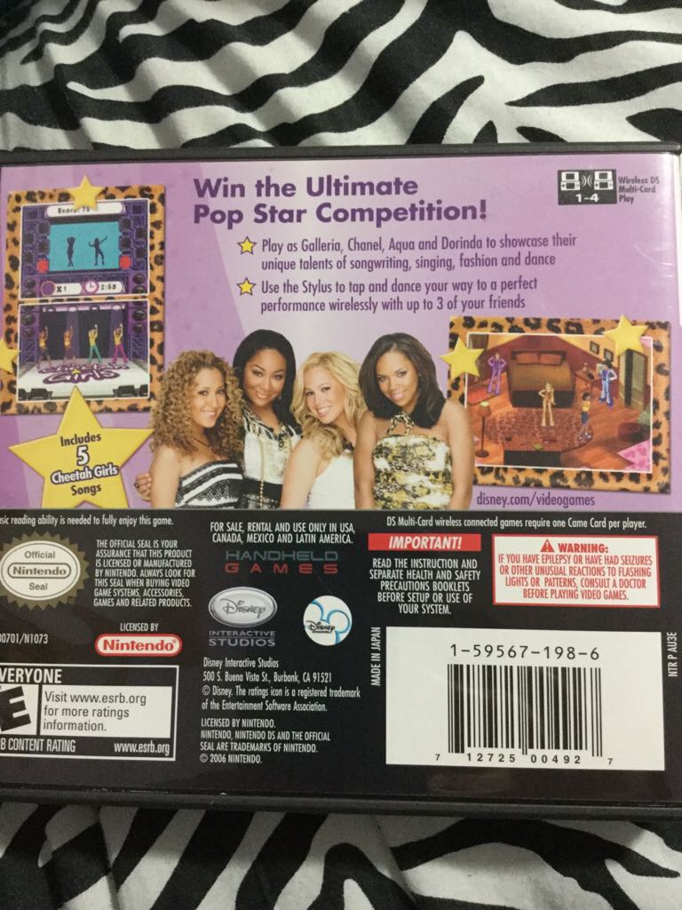 The Cheetah Girls Pop Star Sensations - Nintendo Wii video game collectible - Main Image 2