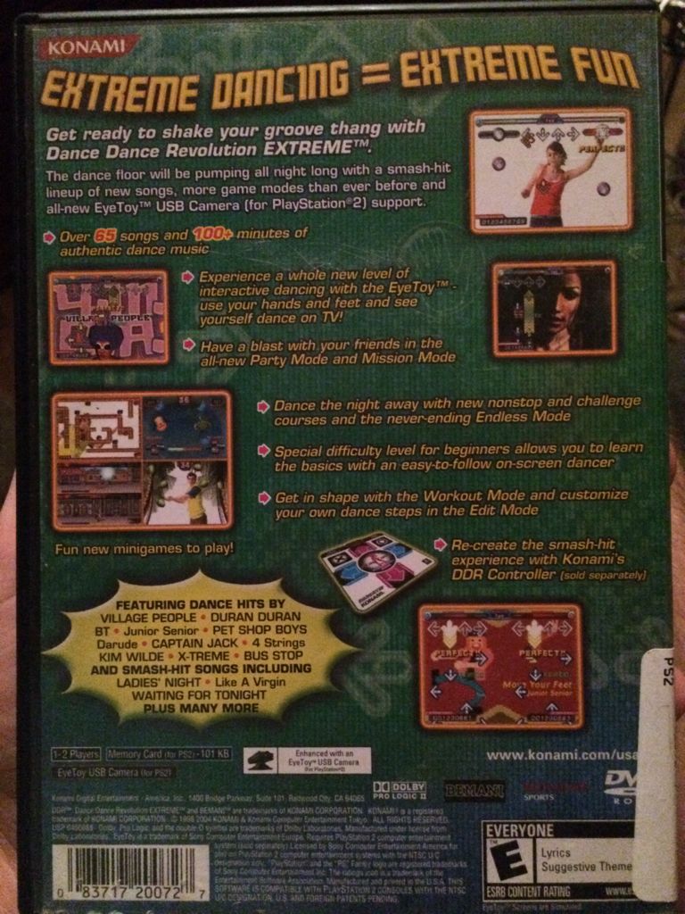 Dance Dance Revolution Extreme - Sony PlayStation 2 (PS2) (Konami - 2) video game collectible [Barcode 083717200727] - Main Image 2