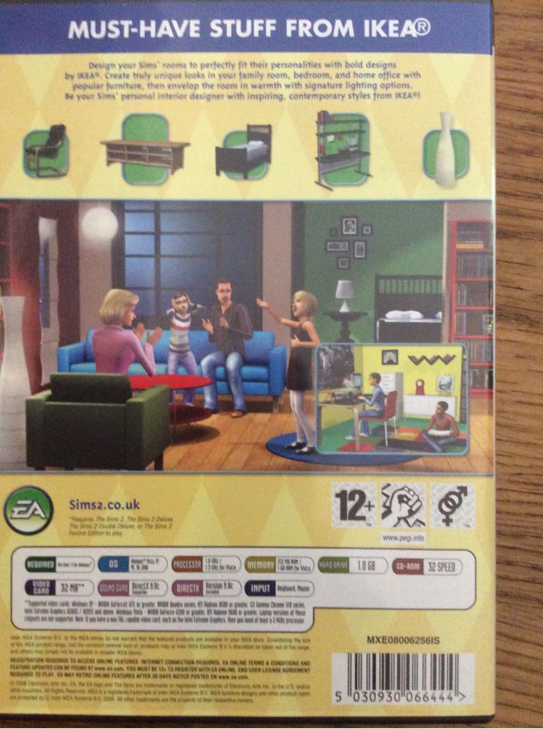 The Sims 2: IKEA Home Stuff - PC (Electronic Arts - 1) video game collectible [Barcode 5030930066444] - Main Image 2