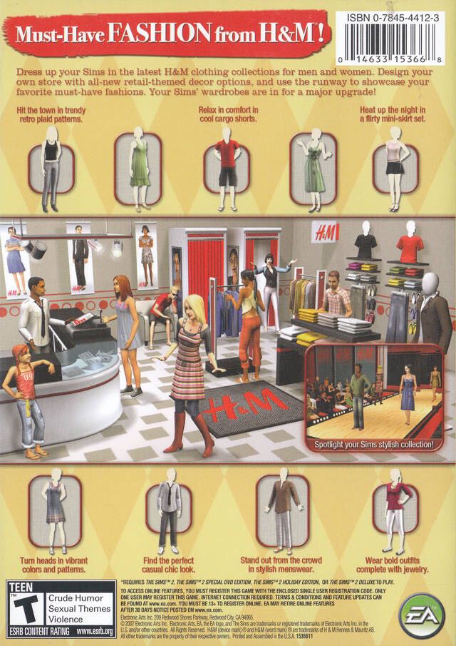 The Sims 2: H&M Fashion Stuff - PC (Electronic Arts/ EA Games - 1) video game collectible - Main Image 2