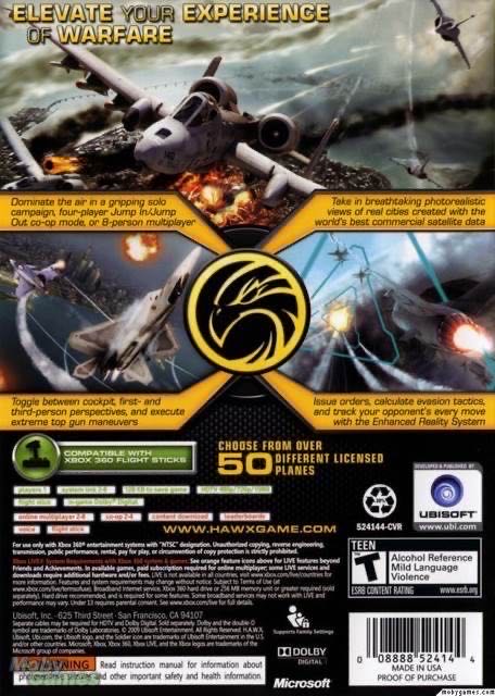 Tom Clancy’s H.A.W.X. - Microsoft Xbox 360 (Ubisoft - 1) video game collectible [Barcode 3307211311923] - Main Image 2