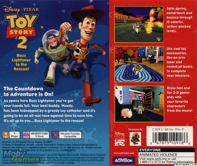 Disney/Pixar’s Toy Story 2: Buzz Lightyear to the Rescue! - Sony PlayStation (Actvision - 1) video game collectible - Main Image 2
