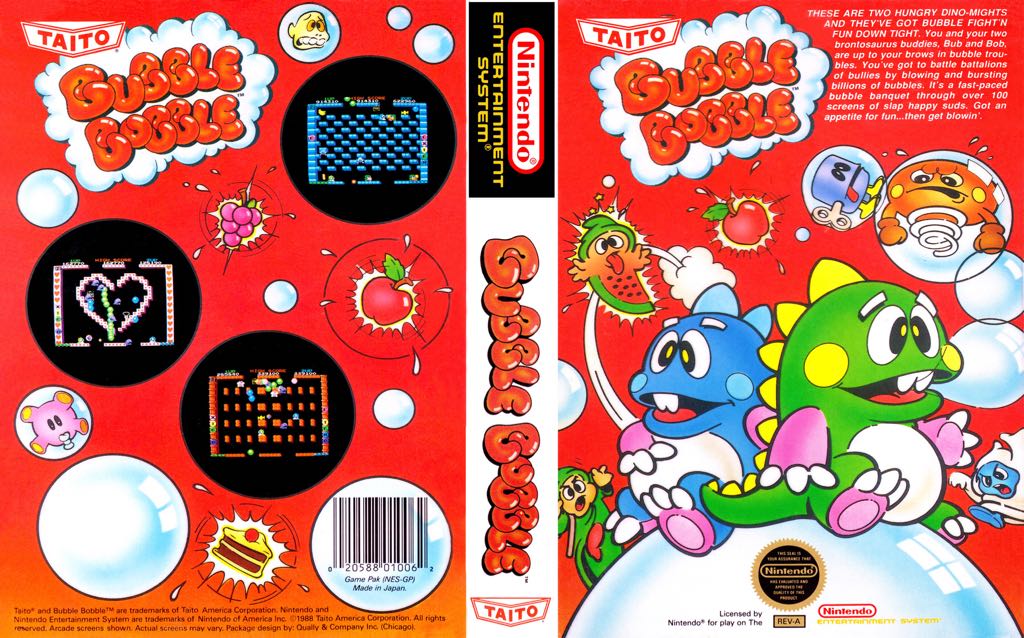 Bubble Bobble - Nintendo Game Boy Advance (GBA) (Taito) video game collectible [Barcode 5017783358193] - Main Image 2