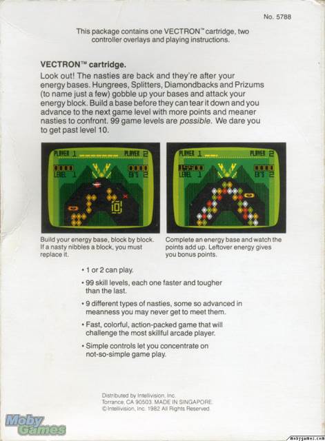 Vectron  (Mattel Electronics) video game collectible - Main Image 2