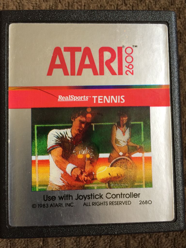 Real Sports Tennis - Atari 2600 video game collectible - Main Image 1