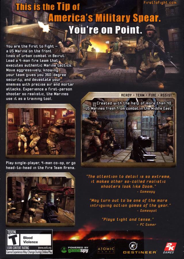 Close Combat First To Fight - Microsoft Xbox video game collectible [Barcode 5026555241458] - Main Image 2