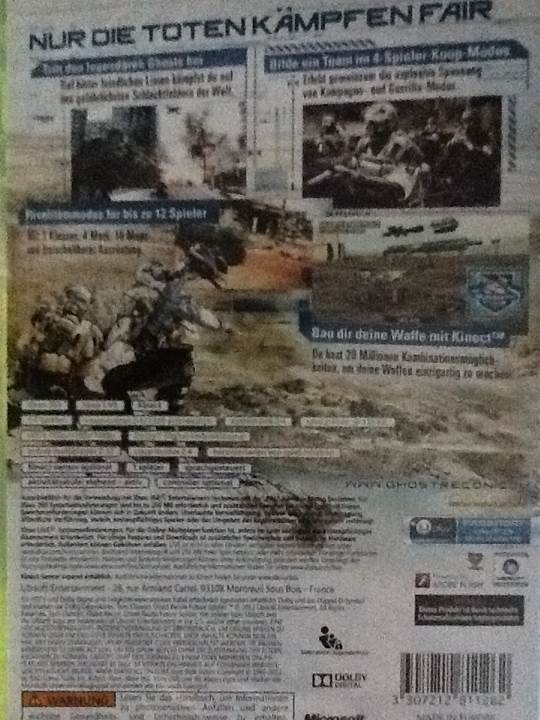 Ghost Recon: Future Soldier - Microsoft Xbox 360 (Ubisoft - 1-2) video game collectible [Barcode 3307212811262] - Main Image 2