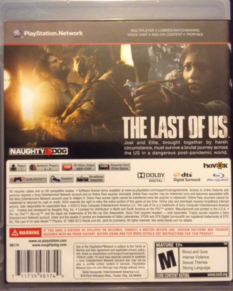 The Last Of Us - Sony PlayStation 3 (PS3) (1) video game collectible - Main Image 2