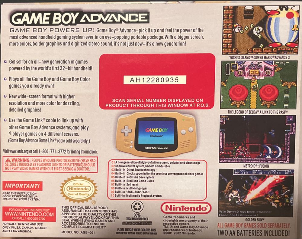 Gameboy Advance - Arcade (Nintendo) video game collectible - Main Image 2