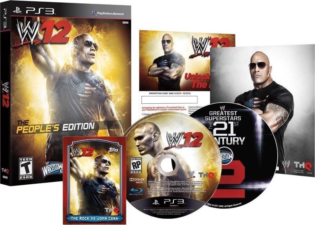 WWE ’12 The People’s Edition - Sony PlayStation 3 (PS3) (THQ) video game collectible - Main Image 2