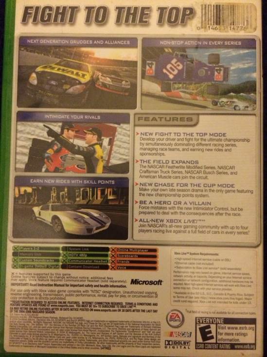 Nascar 2005 Chase For The Cup - Microsoft Xbox (Ea Sports - 1-2) video game collectible [Barcode 014633147766] - Main Image 2