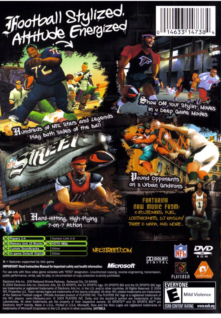 NFL Street - Microsoft Xbox (Electronic Arts/EA Games - 2) video game collectible [Barcode 5030930036256] - Main Image 2