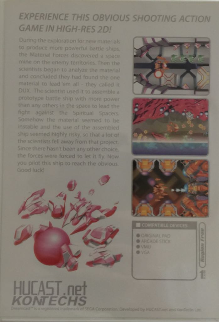 Dux - Sega Dreamcast video game collectible - Main Image 2