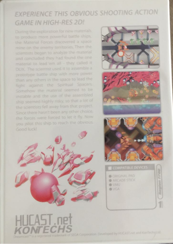 Dux - Sega Dreamcast video game collectible - Main Image 2