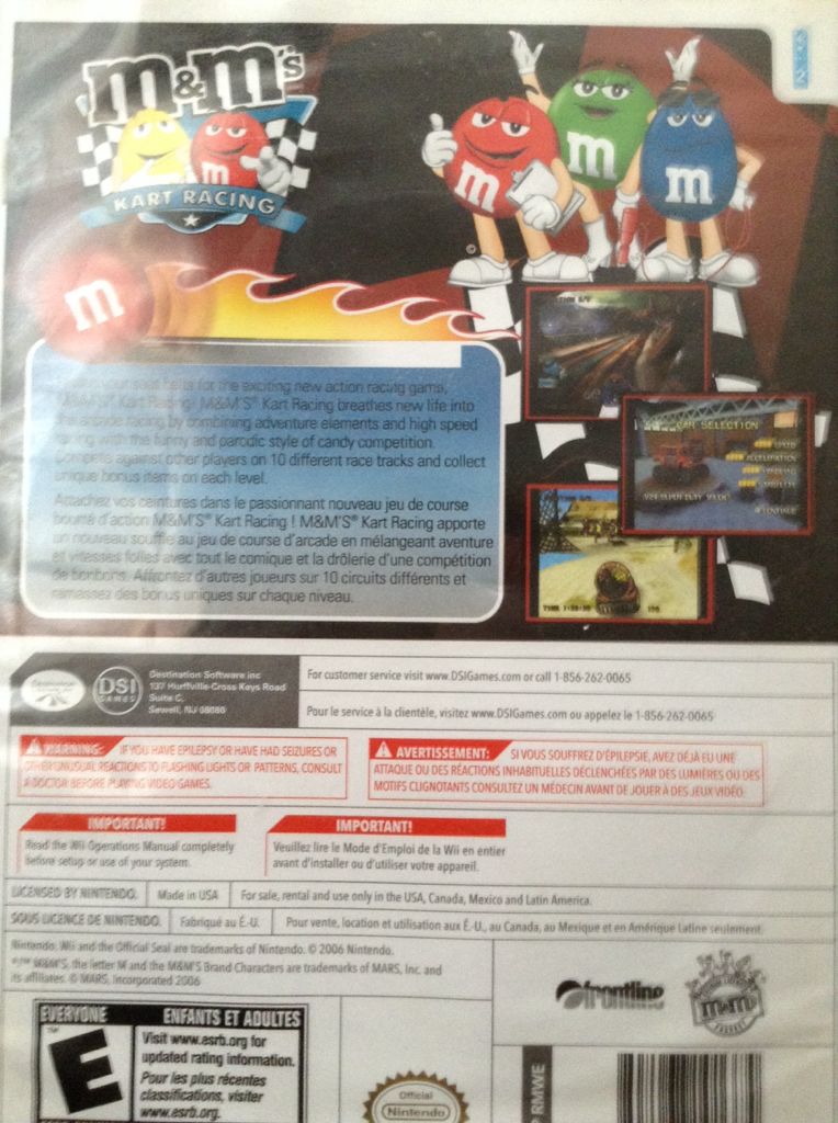 M&M’s Kart Racing - Nintendo Wii (2) video game collectible - Main Image 2