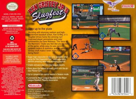 Ken Griffey Jr.’s Slugfest - Nintendo 64 (N64) video game collectible - Main Image 2