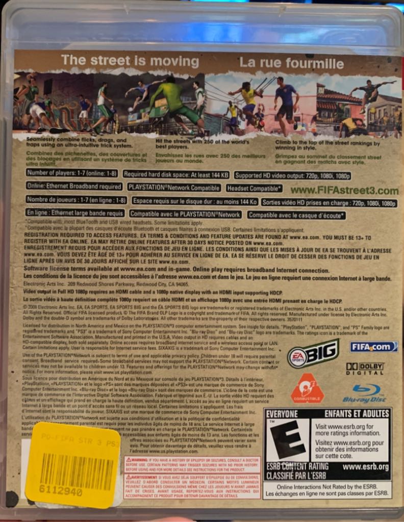 Fifa Street 3 - Sony PlayStation 3 (PS3) video game collectible [Barcode 014633357011] - Main Image 2