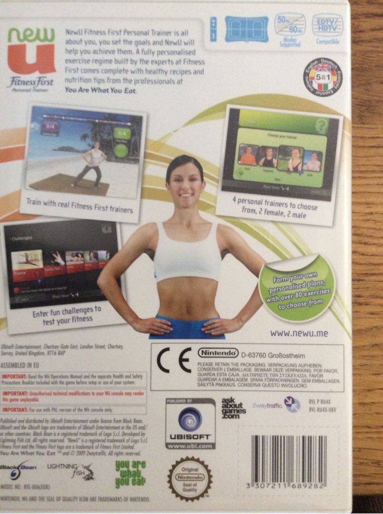 NewU Fitness First: Personal Trainer - Nintendo Wii (Ubisoft Entertainment - 1) video game collectible [Barcode 3307211689343] - Main Image 2